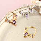 Uus Crystal Clicker võltsvaheseina naistele klambriga rõngas ninasõrmus Faux augustamine kullatud hõbetatud meestele tüdrukutele kingitud kehaehted