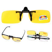 Juhi päikeseprillid Klambriga polarisatsiooniga päevane öönägemine ülespööratavad sõiduprillid ülikerged klambriga UV400 kaitseprillid väljas Unisex jaoks