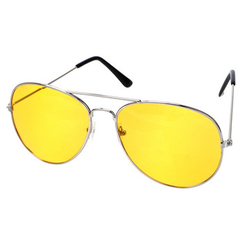 Очила против отблясъци Очила за шофьори за нощно виждане Очила за шофиране на кола Жълти унисекс слънчеви очила с UV защита