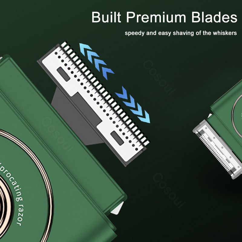 Elektrinis skustuvas vyrams barzdaskutė Nešiojama mini skutimosi mašinėlė Barzdos kirpimo mašinėlė Kelioninė skustuvas Little