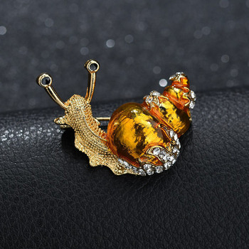 Μόδα Σαλιγκάρια Καρφίτσες για Γυναίκες Άνδρες Χαριτωμένα Μικρά έντομα μεταλλικές καρφίτσες από σμάλτο κοσμήματα Δώρα υψηλής ποιότητας