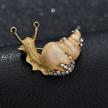 Μόδα Σαλιγκάρια Καρφίτσες για Γυναίκες Άνδρες Χαριτωμένα Μικρά έντομα μεταλλικές καρφίτσες από σμάλτο κοσμήματα Δώρα υψηλής ποιότητας