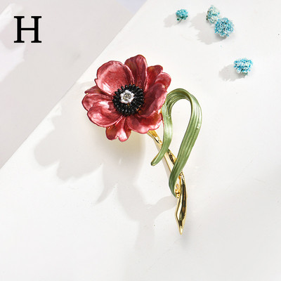 Daisy Gėlių Emalio Atvartas Smeigtukas Moteriškos Sagės Mados Sagės Vestuvės Ženkliukas Puokštė Drabužiai Papuošalai Aksesuarai Dovana