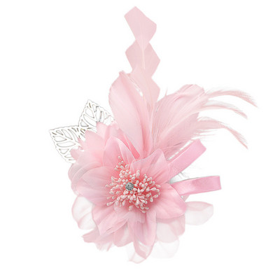 Νέο πουπουλένιο κορσάζ Χειροποίητο κομμωτήριο υφασμάτινο καρφίτσα καρφίτσας λουλούδι για γυναικείο φόρεμα καρφίτσα γιακά πέτο Αξεσουάρ για νυφικά ρούχα