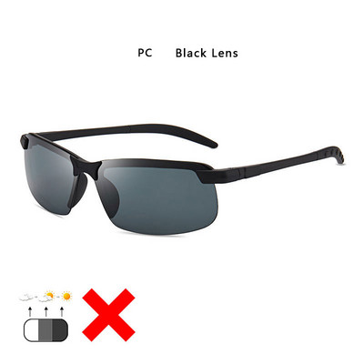 2022. gada alumīnija bezmalu fotohromas saulesbrilles vīriešiem polarizētas dienas nakts braukšanas brilles Chameleon Anti-Glare gafas de sol hombre