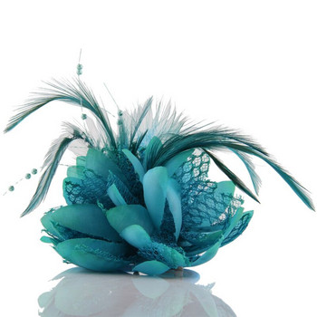 Очарователни брошки с лотос, игли с цветя от плат Сладки аксесоари за коса Лента за коса за момичета Фестивална декорация