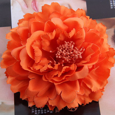 Γυναικεία αξεσουάρ μαλλιών Κλιπ ύφασμα πολύχρωμο Μεγάλο λουλούδι καρφίτσα μόδας για τσάντα Sunhat Καθημερινή διακόσμηση