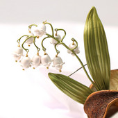 Νέο Lily Of The Valley Flower Corsage καρφίτσα καρφίτσα Γυναικεία γαμήλια δεξίωση Αξεσουάρ παράνυμφων Καρφίτσες Κοσμήματα