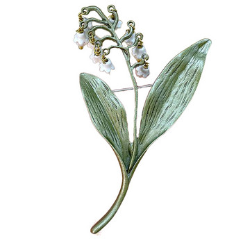 Νέο Lily Of The Valley Flower Corsage καρφίτσα καρφίτσα Γυναικεία γαμήλια δεξίωση Αξεσουάρ παράνυμφων Καρφίτσες Κοσμήματα