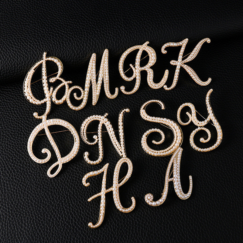 Modni biseri, engleska slova, broševi, luksuzni nakit, igle za kaput, reveri, ženski kardigan, kopča za šal, darovi za žene, dodaci