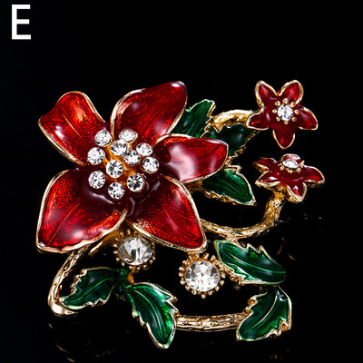 Modni broševi s bisernim cvijetom Elegantna žena Retro broševi s kamenčićima Igle Vjenčani nakit Odjevni dodaci