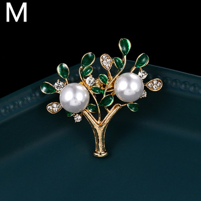 Modni broševi s bisernim cvijetom Elegantna žena Retro broševi s kamenčićima Igle Vjenčani nakit Odjevni dodaci