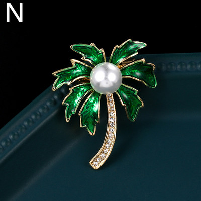 Modni broševi s bisernim cvijetom Elegantna žena Retro broševi s kamenčićima Igle Vjenčani nakit Odjevni dodaci