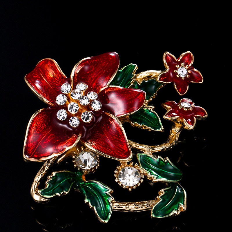 Modni broševi s bisernim cvijetom Elegantna žena Retro broševi s kamenčićima Igle Vjenčani nakit Odjevni dodaci