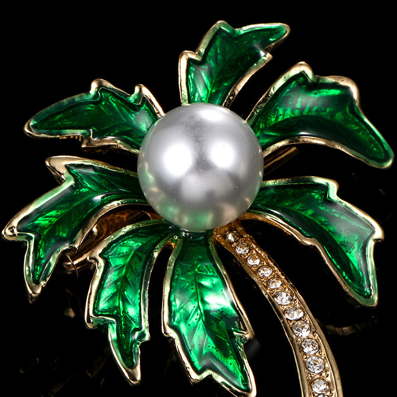 Modni broševi s bisernim cvijetom Elegantna žena Retro broševi s kamenčićima Igle Vjenčani nakit Odjevni dodaci