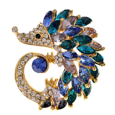 Nauji miela ežiuko sagė, madingi krištolo krištolinio emalio smeigtukai, skirti moterims, mergaitėms, gyvūnų papuošalų aksesuarai