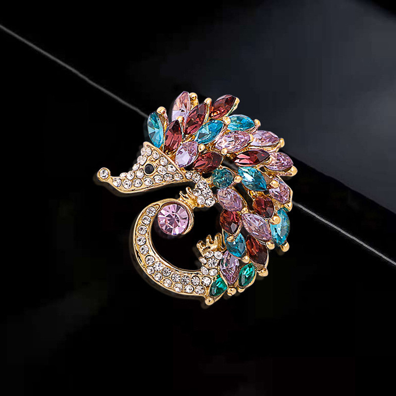 Nauji miela ežiuko sagė, madingi krištolo krištolinio emalio smeigtukai, skirti moterims, mergaitėms, gyvūnų papuošalų aksesuarai