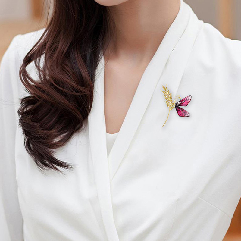 Modni vještački dijamant, kristalni vilin konjic, leptir, pčela, broš, ženski vintage, elegantni broš s kukcima, dodaci za kaput, pokloni