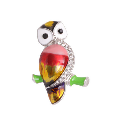 Μόδα κουκουβάγια καρφίτσες Ζώα Γυναικεία Ανδρικά Ρούχα Κασκόλ Πόρπη Γιακά Κοσμήματα Καρφίτσες Σήμα Μπλε Μάτια Σμάλτο Καρφίτσα από στρας