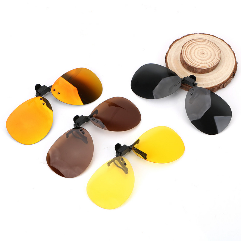 Για άντρες Γυναικεία γυαλιά ηλίου Polarized Anti-UVA UVB Driver Goggles Clip σε γυαλιά ηλίου Φακός νυχτερινής όρασης αυτοκινήτου Driving
