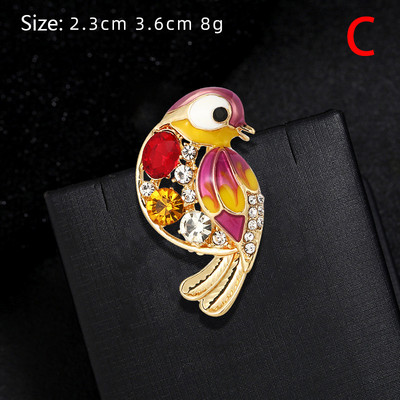 Νέα γυναικεία μόδα στρας σμάλτο πτηνό καρφίτσα Χαριτωμένο ιπτάμενο ζωάκι καρφίτσα κασκόλ πόρπη Φόρεμα παλτό καρφίτσες πέτο Δώρο