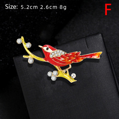 Νέα γυναικεία μόδα στρας σμάλτο πτηνό καρφίτσα Χαριτωμένο ιπτάμενο ζωάκι καρφίτσα κασκόλ πόρπη Φόρεμα παλτό καρφίτσες πέτο Δώρο