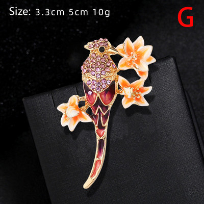 Νέα γυναικεία μόδα στρας σμάλτο πτηνό καρφίτσα Χαριτωμένο ιπτάμενο ζωάκι καρφίτσα κασκόλ πόρπη Φόρεμα παλτό καρφίτσες πέτο Δώρο