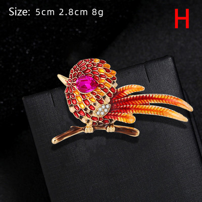 Νέα γυναικεία μόδα στρας σμάλτο πτηνό καρφίτσα Χαριτωμένο ιπτάμενο ζωάκι καρφίτσα κασκόλ πόρπη Φόρεμα παλτό καρφίτσες πέτο Δώρο