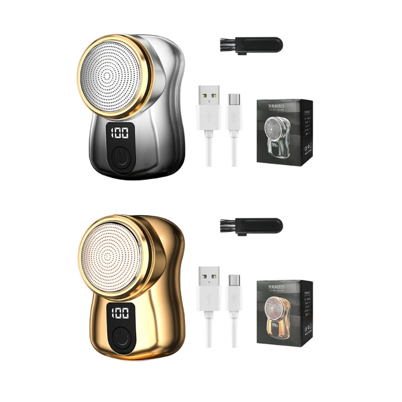 N0PF mini elektrinis skustuvas kišeninio dydžio skustuvai Nešiojami elektriniai skustuvai USB įkraunamas nešiojamas skustuvas Dovana tėvui vyrui