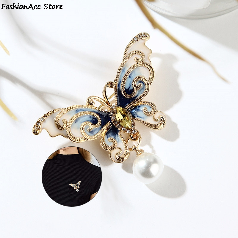 Κρυστάλλινες καρφίτσες πεταλούδα Υψηλής ποιότητας στρας Κρυστάλλινες καρφίτσες πεταλούδα καρφίτσες Γυναικεία κοσμήματα μόδας