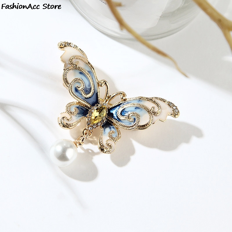 Κρυστάλλινες καρφίτσες πεταλούδα Υψηλής ποιότητας στρας Κρυστάλλινες καρφίτσες πεταλούδα καρφίτσες Γυναικεία κοσμήματα μόδας