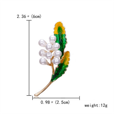 Rinhoo Vintage Ζωγραφική με σμάλτο καρφίτσες με φύλλα σφενδάμου Καρφίτσες για γυναίκες κορίτσια Εξαιρετικά κοσμήματα μόδας με φύλλα σφενδάμου από στρας