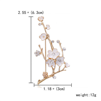 Rinhoo Vintage Ζωγραφική με σμάλτο καρφίτσες με φύλλα σφενδάμου Καρφίτσες για γυναίκες κορίτσια Εξαιρετικά κοσμήματα μόδας με φύλλα σφενδάμου από στρας