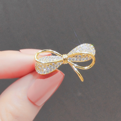 Fashion Cute Bowknot καρφίτσες για γυναίκες Μεταλλικές αντιθαμβωτικές καρφίτσες πέτο σταθερές καρφίτσες ρούχων Παλτό πουλόβερ Αξεσουάρ ρούχων Καρφίτσα