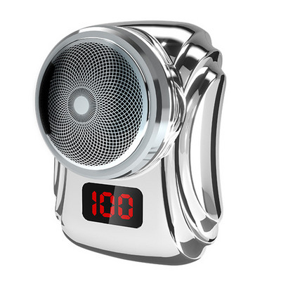 400 mA elektrinis skustuvas Nešiojamas mini girdimas barzdos skutimosi slankioji pjovimo galvutė Įkraunama peilių skustuvas vyrams