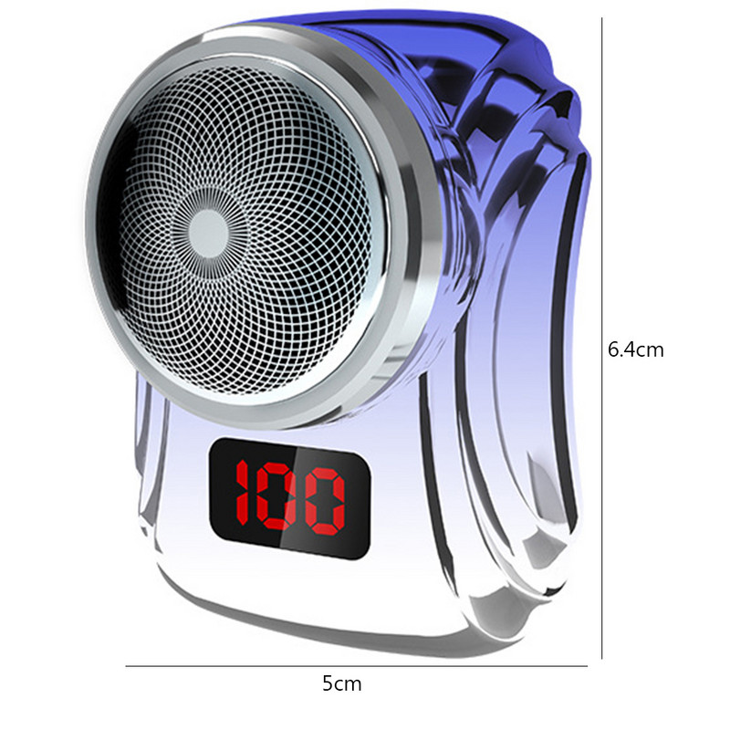 400 mA elektrinis skustuvas Nešiojamas mini girdimas barzdos skutimosi slankioji pjovimo galvutė Įkraunama peilių skustuvas vyrams