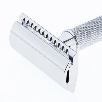 Безопасни самобръсначки с двойно острие Ръчна ръчна самобръсначка Класически метални самобръсначки за бръснарски салон или домашна употреба