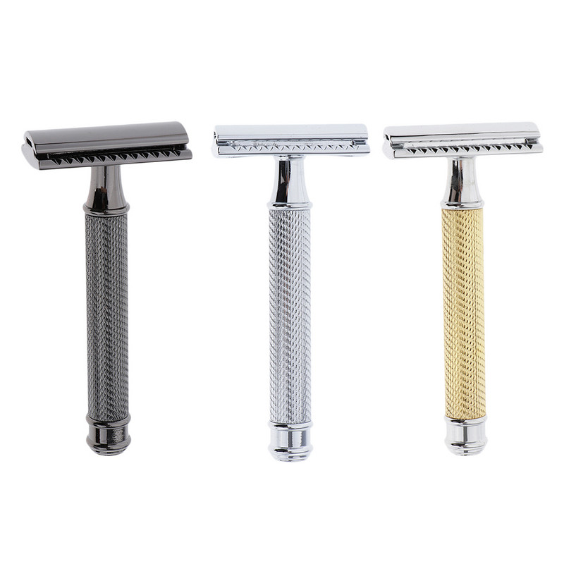 Double Edge Safety Razors Χειροκίνητη ξυριστική μηχανή χεριών Κλασικά μεταλλικά ξυραφάκια για κομμωτήριο ή οικιακή χρήση