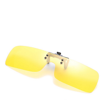 Поляризирани слънчеви очила с щипка Мъже Жени Очила за нощно виждане за шофиране Квадратни UV400 Колоездене Слънчеви очила с щипка за риболовни очила