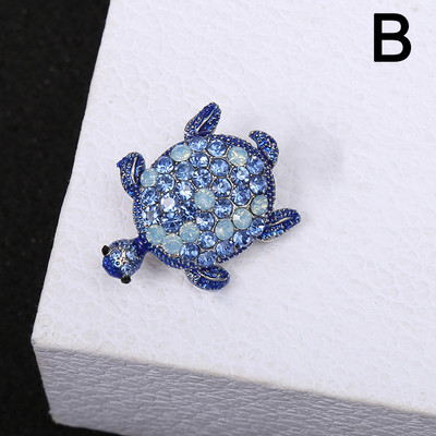 Rhinestone Merikilpkonna pross Nõelad Kristallkilpkonna pross Loomade prossid Naistele Lapsed Rõivad Aksessuaarid Peo võlu Kingitused