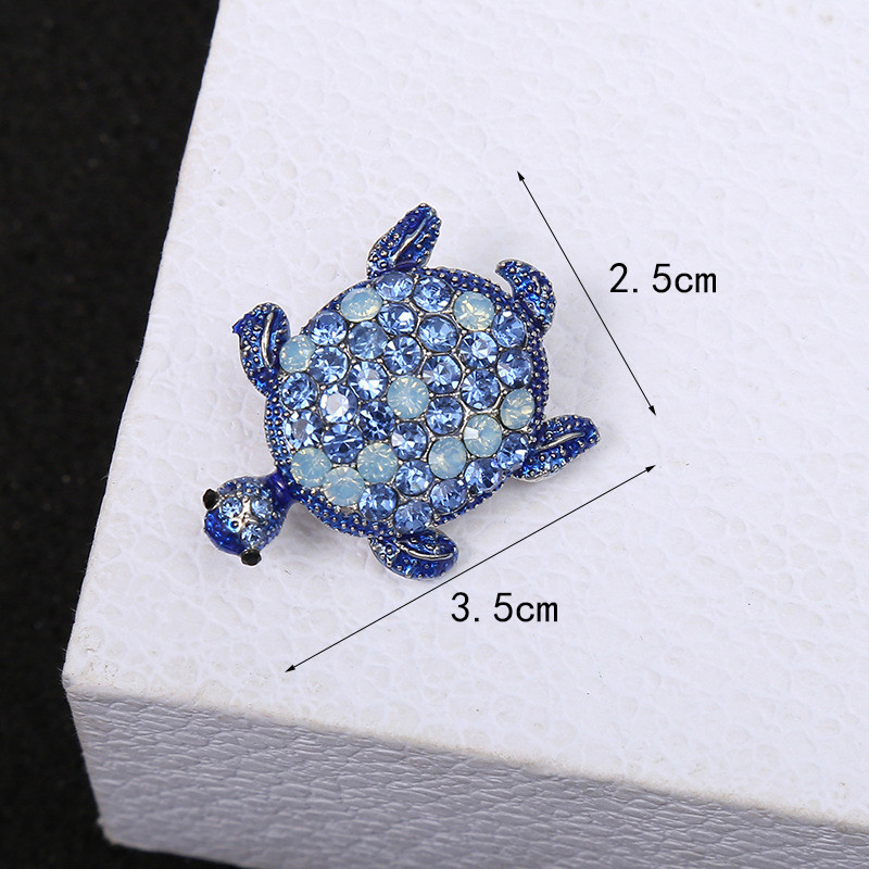 Rhinestone Merikilpkonna pross Nõelad Kristallkilpkonna pross Loomade prossid Naistele Lapsed Rõivad Aksessuaarid Peo võlu Kingitused