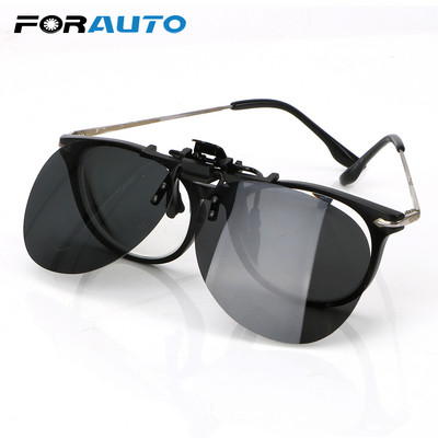FORAUTO Слънчеви очила с щипка за обектив за шофиране на автомобил Шофьорски очила Поляризирани слънчеви очила Anti-UVA UVB за мъже, жени