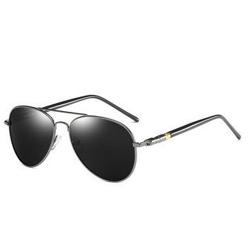 Мъжки поляризирани слънчеви очила Черни рамки Очила за нощно виждане Луксозни шофьорски очила Винтидж черни пилотски слънчеви очила UV400