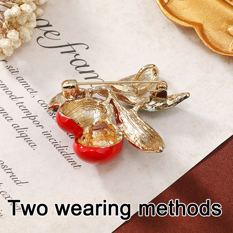 Νέες μωβ Κόκκινες Ελιές Καρφίτσες με σμάλτο Γυναικείες Ανδρικές Αλουμίνιο Φυτό Μπουκέτο Πάρτι Μεταλλικό κορσάζ Καρφίτσες Καρφίτσες Ρούχα Κοσμήματα