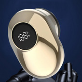 Mini barzdos skustuvai USB įkraunamas nešiojamas veido barzdaskutė 280 mA IPX7 vandeniui atsparus skaitmeninis ekranas, lauko stovyklavimo įranga