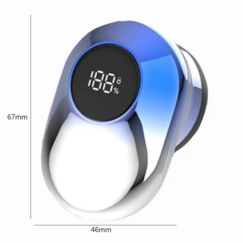 Mini barzdos skustuvai USB įkraunamas nešiojamas veido barzdaskutė 280 mA IPX7 vandeniui atsparus skaitmeninis ekranas, lauko stovyklavimo įranga