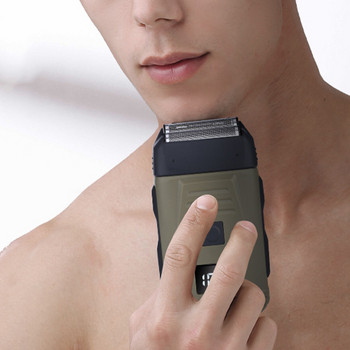 Мъжка самобръсначка за лице с стърнища Мощна машина за бръснене на плешива глава USB зареждане на LCD дисплей Професионален инструмент