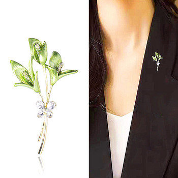 Καρφίτσες Crystal Pearl Flower για Γυναικείες Μόδα κυβικά Zirconia Butterfly Rose Tulip Plant Pin Brooch Αξεσουάρ γάμου Δώρο