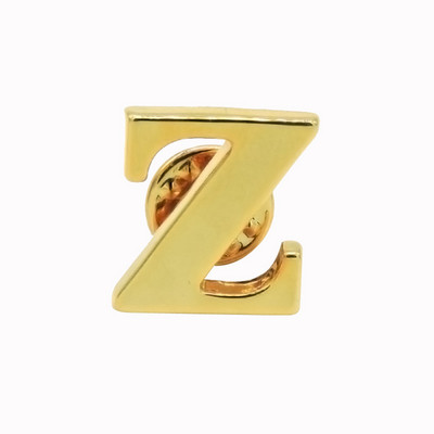 Mood AZ Tähestik Pross Naistele Meestele Märgid Kuldne Värv Algtäht Reväär Metallist nööpnõelad Meeste Aksessuaarid Ehted Jõulukingitus