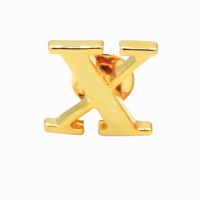 Mood AZ Tähestik Pross Naistele Meestele Märgid Kuldne Värv Algtäht Reväär Metallist nööpnõelad Meeste Aksessuaarid Ehted Jõulukingitus